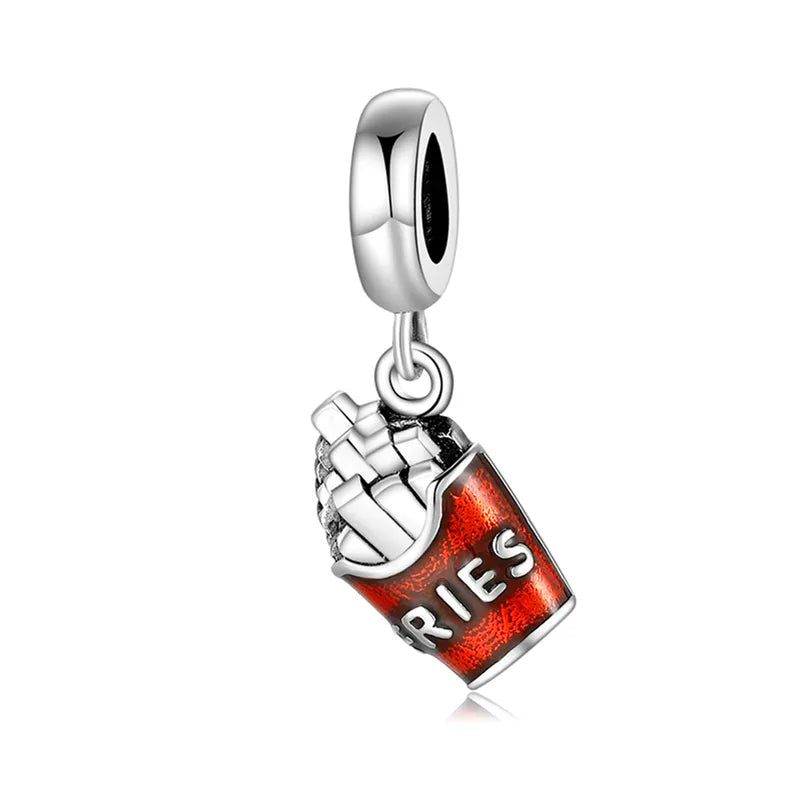 Charm από ασήμι 925 τηγανιτές πατάτες (C1106)