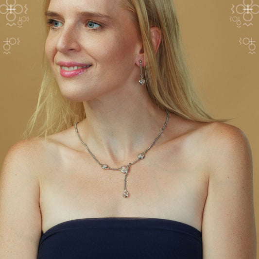 Κρεμαστά σκουλαρίκια με κρύσταλλα Swarovski® 3.6 cm ( F1149)