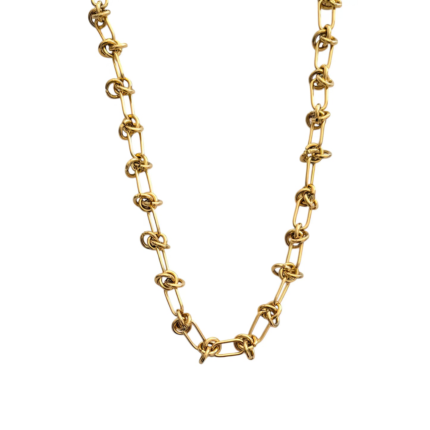 Ατσάλινη αλυσίδα επιχρυσωμένη 18k (N1550)