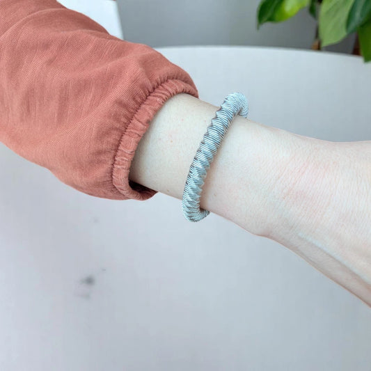 Ατσάλινη βραχιόλι χρώμα ασημί (B3011)