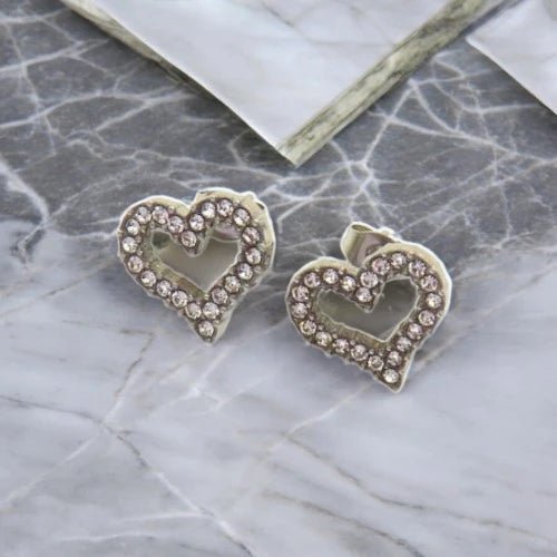 Ατσάλινα Καρφωτά Σκουλαρίκια 1.3cm με Ζιργκόν (E3116) - charmy.gr