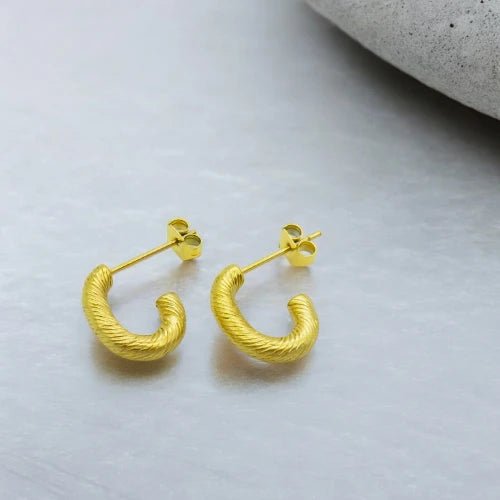 Ατσάλινα κρικάκια 1.5cm επιχρυσωμένα (E3001) - charmy.gr