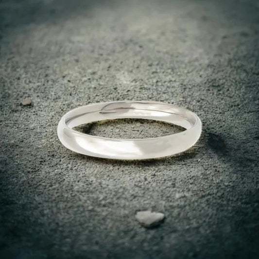 Ατσάλινο βεράκι χρώμα ασημί (R3062) - charmy.gr