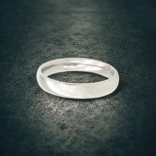 Ατσάλινο βεράκι χρώμα ασημί (R3063) - charmy.gr