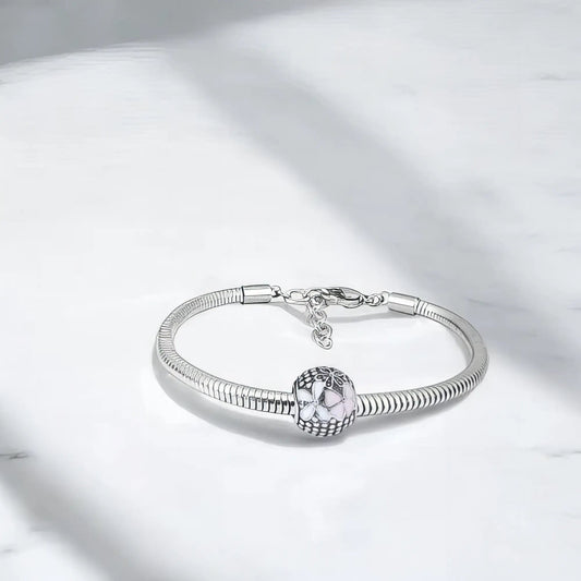 Ατσάλινο βραχιόλι με charm (B3292) - charmy.gr