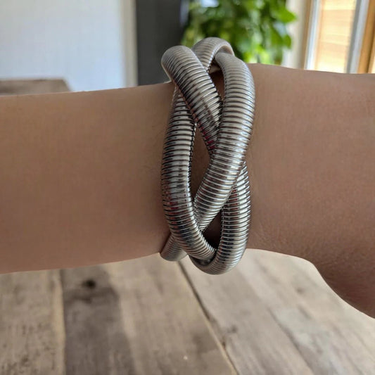 Ατσάλινο βραχιόλι τριπλό (B3035) - charmy.gr