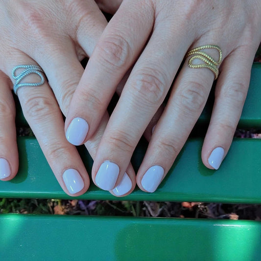 Ατσάλινο δαχτυλίδι ρυθμιζόμενο επιχρυσωμένο (R1429) - charmy.gr