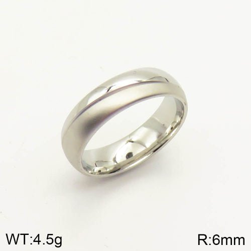 Ατσάλινο δαχτυλίδι χρώμα ασημί (R3040) - charmy.gr