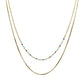 Ατσάλινο κολιέ διπλό επιχρυσωμένο (N1308) - necklace - charmy.gr