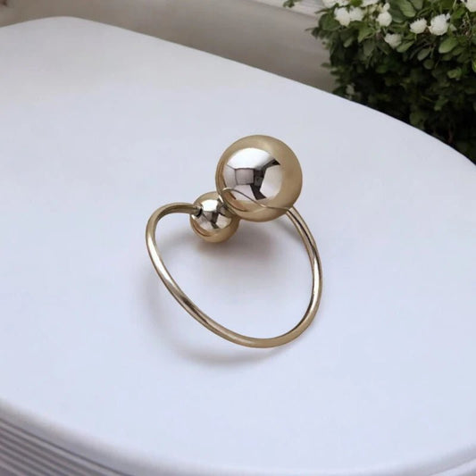 Ατσάλινο ρυθμιζόμενο δαχτυλίδι ασημί (R1399) - charmy.gr