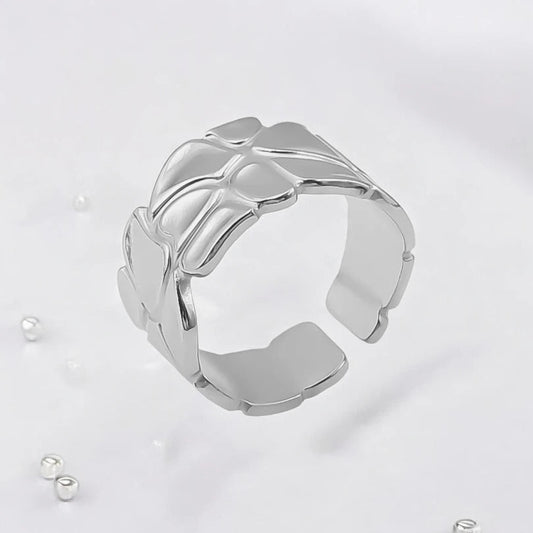 Ατσάλινο ρυθμιζόμενο δαχτυλίδι (R1421) - charmy.gr