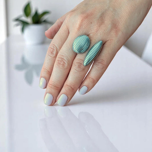 Ατσάλινο ρυθμιζόμενο δαχτυλίδι (R1423) - charmy.gr