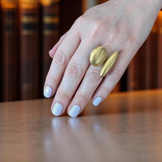 Ατσάλινο ρυθμιζόμενο δαχτυλίδι (R1424) - charmy.gr