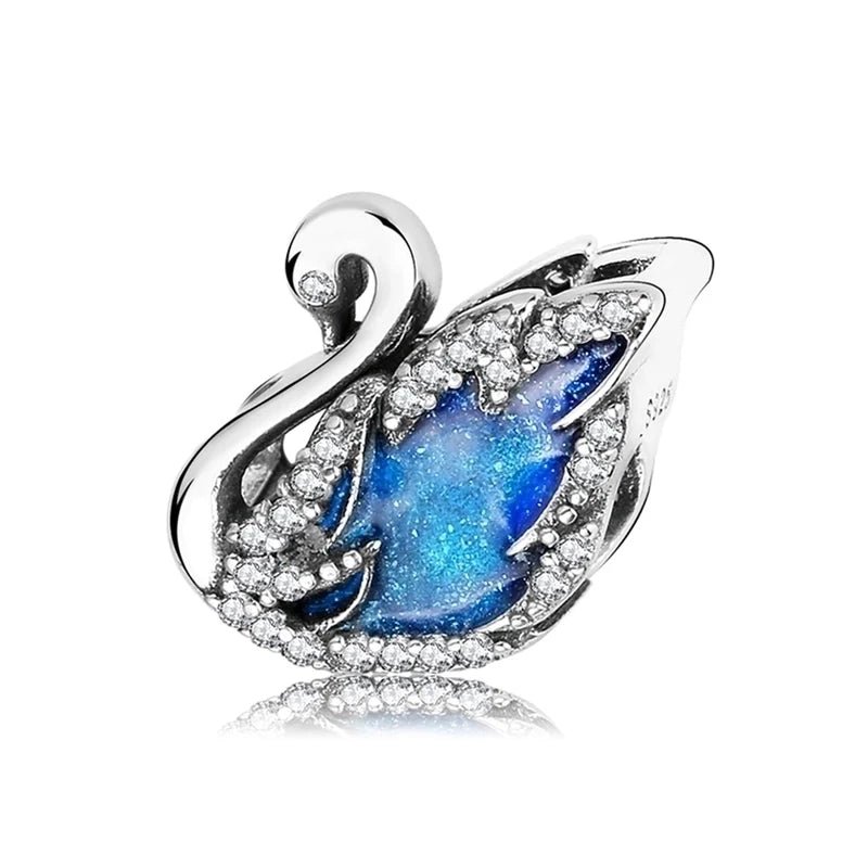 Charm από ασήμι 925 κύκνος (C1161) - charmy.gr