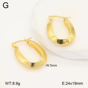 Σκουλαρίκια κρίκοι ατσάλι χρυσοί 2.4x1.9mm (E3388)