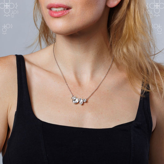 Κλασικό, χειροποίητο μενταγιόν με κρύσταλλο Swarovski® (F1125) - charmy.gr