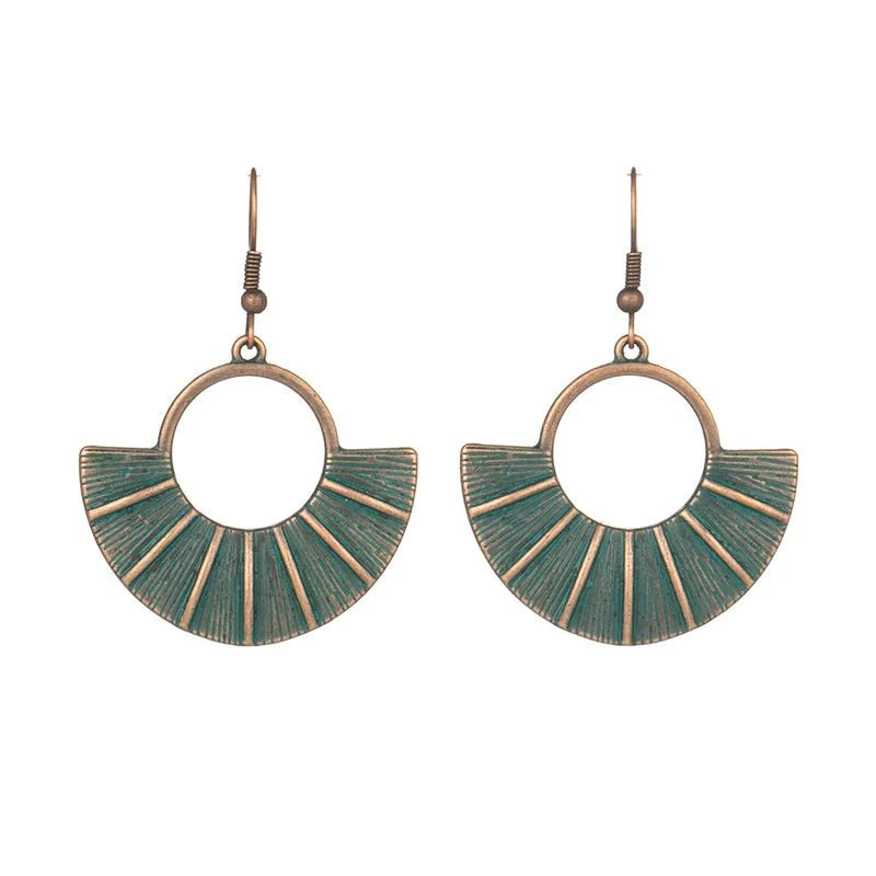 Κρεμαστά σκουλαρίκια boho 7.5cm (E1389)