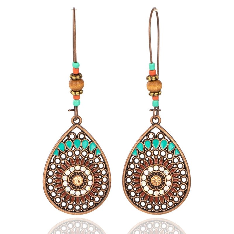 Κρεμαστά σκουλαρίκια boho 7cm (E1384)