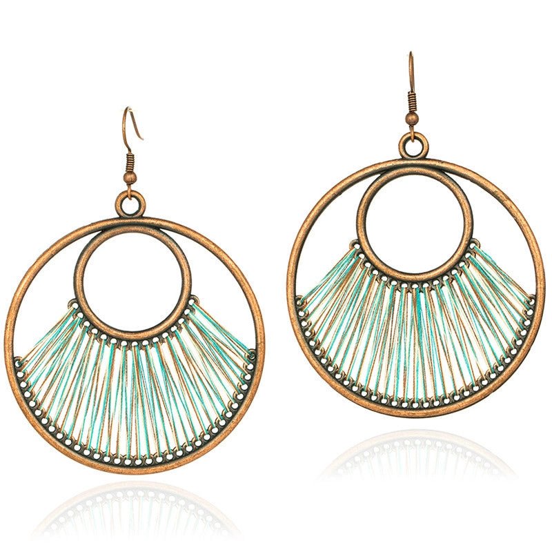 Κρεμαστά σκουλαρίκια boho 7cm (E1432)