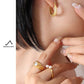 Γυναικεία ατσάλινα σκουλαρίκια κρίκοι 2.1 εκατοστά επιχρυσωμένοι 18k (E1329) - earrings - charmy.gr