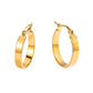 Aτσάλινα σκουλαρίκια κρίκοι επιχρυσωμένοι 2 εκατοστά (E1221) - earrings - charmy.gr