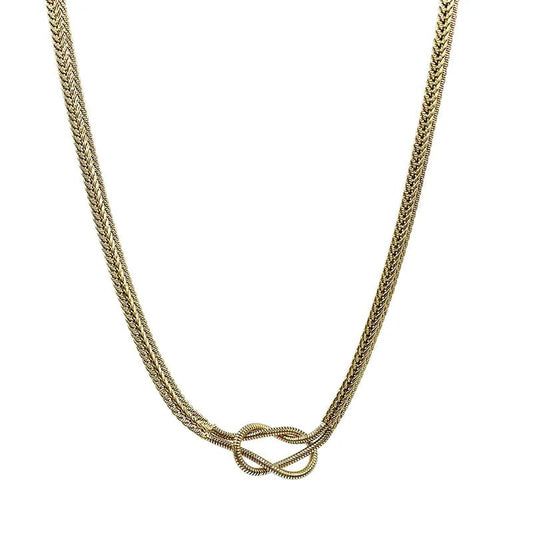 Ατσάλινη αλυσίδα επιχρυσωμένη 48 εκατοστών (N1539) – necklace – charmy.gr