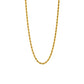 Ατσάλινη αλυσίδα λαιμού πλεκτή επιχρυσωμένη (N1245)  - necklace - charmy.gr