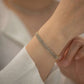 Γυναικείο ατσάλινο βραχιόλι επιχρυσωμένο 18k ριβιέρα (B1251) - bracelet - charmy.gr