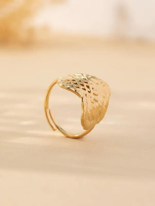 Ατσάλινο δαχτυλίδι επιχρυσωμένο (R1335) – ring – charmy.gr