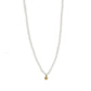 Ατσάλινο κολιέ επιχρυσωμένο 18k με πέρλες  (N1187) - necklace - charmy.gr
