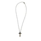 Ατσάλινος σταυρός 3 εκατοστά χρώμα ασημί (N1446) - necklace - charmy.gr