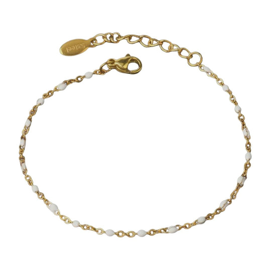 Βραχιόλι ατσάλινο ρυθμιζόμενο ροζάριο (B1191) - bracelet  - charmy.gr