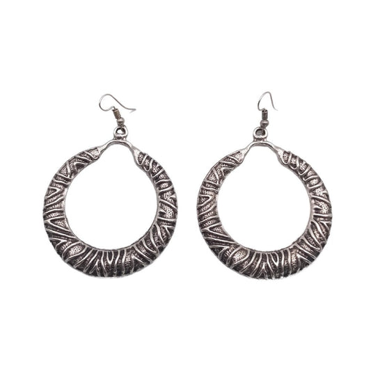 Γυναικεία σκουλαρίκια επαργυρωμένα (E1088) - Earrings - charmy.gr