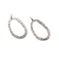 Κρεμαστά boho σκουλαρίκια κυκλικά με ανάγλυφα σχέδια επαργυρωμένα 5.5εκ (E1294) - earrings - charmy.gr