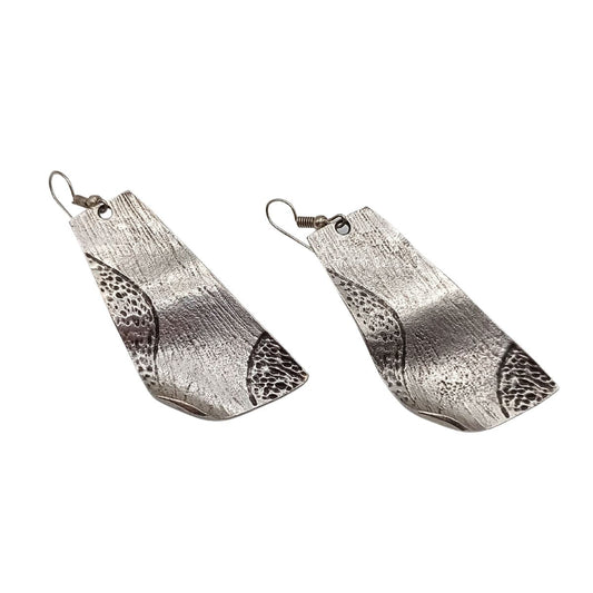 Κρεμαστά έθνικ σκουλαρίκια επαργυρωμένα 5.5 εκ (E1291) - earrings - charmy.gr