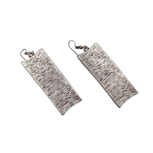 Κρεμαστά έθνικ σκουλαρίκια επαργυρωμένα 6εκ (E1292) - earrings - charmy.gr