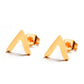 Σκουλαρίκια καρφωτά σε σχήμα v χρώμα χρυσό (E1252) - earrings - charmy.gr