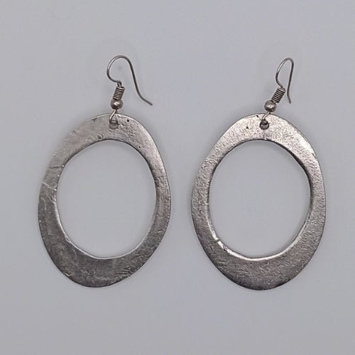 Χειροποίητα σκουλαρίκια επαργυρωμένα (E1069) - Earrings - charmy.gr