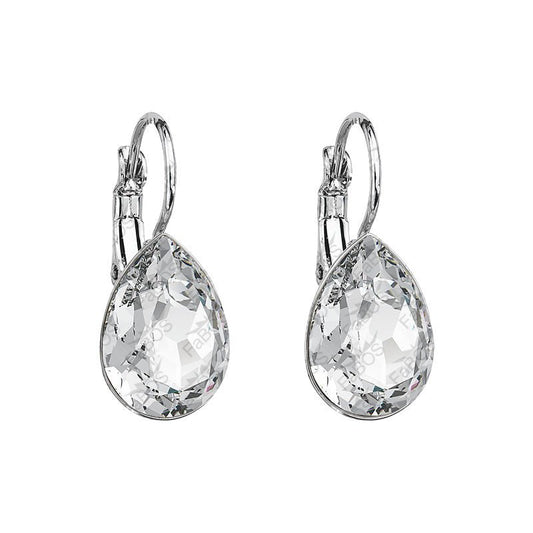 Χειροποίητα σκουλαρίκια κρεμαστά με κρύσταλλο swarovski (F1045) – earrings – charmy.gr