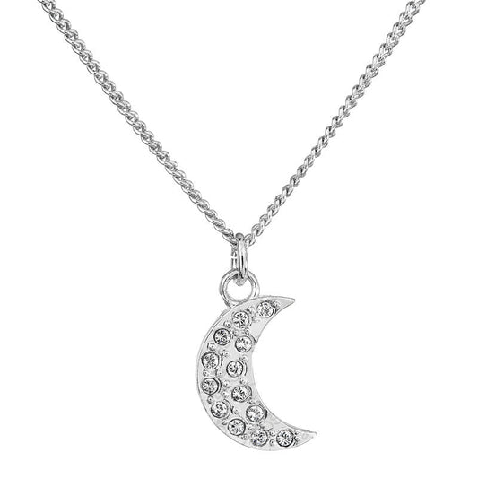 Χειροποίητο κολιέ με κρύσταλλα Swarovski φεγγάρι (F1056) – necklace – charmy.gr