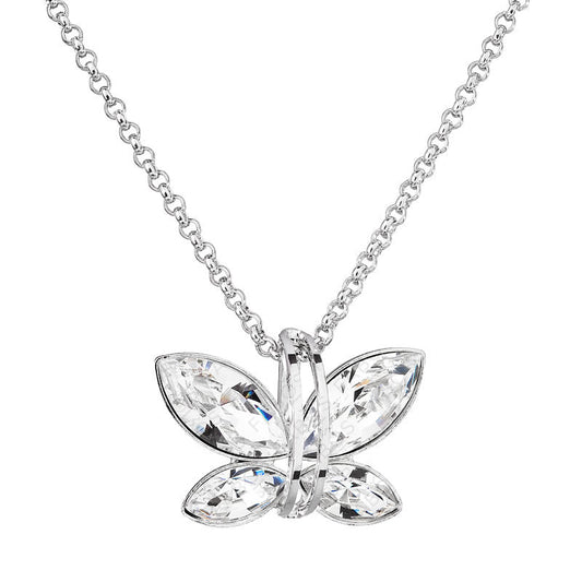 Χειροποίητο κολιέ πεταλούδα από κρύσταλλο swarovski (F1033) – necklace – charmy.gr