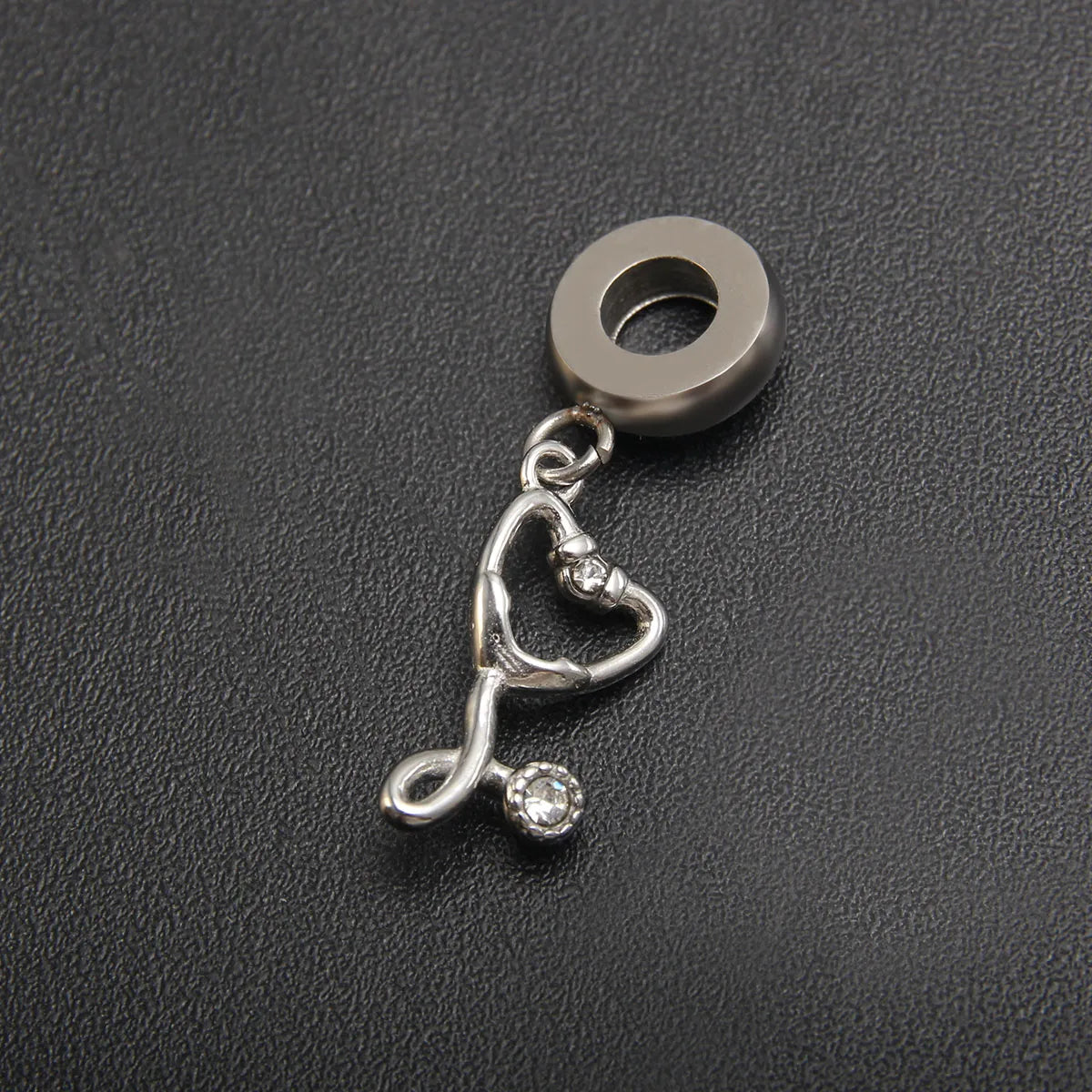 Charm από ατσάλι στηθοσκόπιο (C3038)
