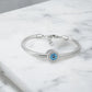 Ατσάλινο βραχιόλι με charm (B3258)