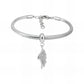 Ατσάλινο βραχιόλι με charm (B3259)