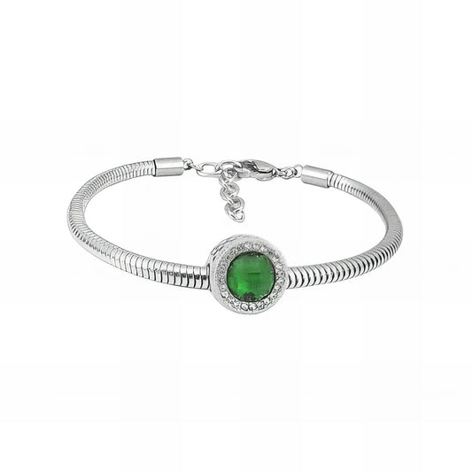 Ατσάλινο βραχιόλι με charm (B3264)