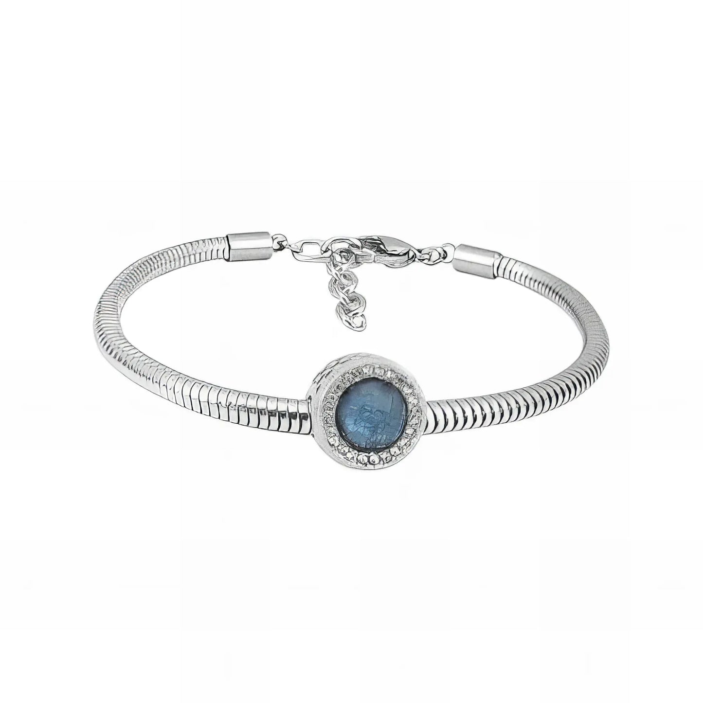 Ατσάλινο βραχιόλι με charm (B3265)