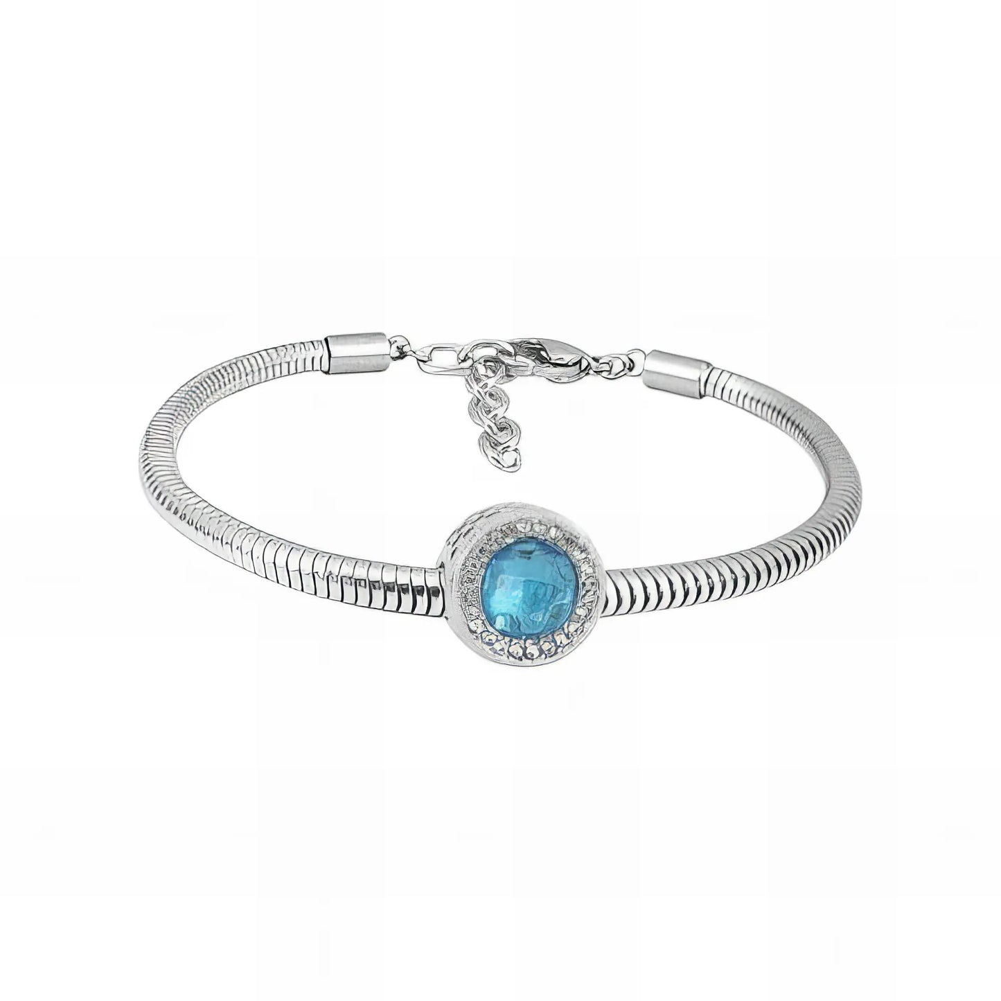 Ατσάλινο βραχιόλι με charm (B3266)