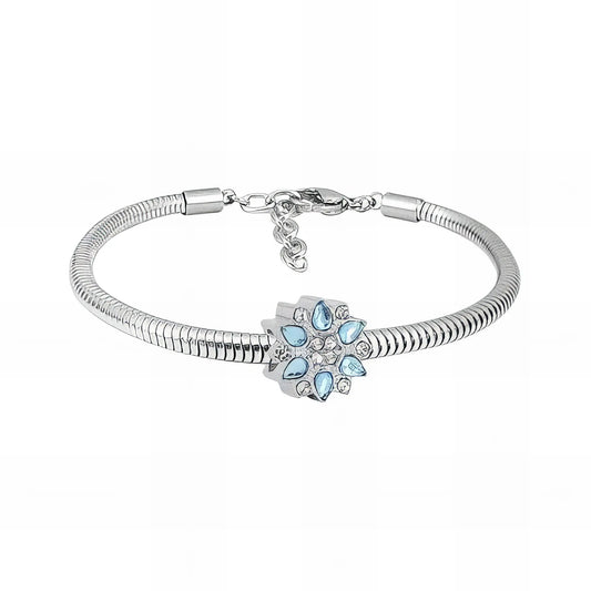 Ατσάλινο βραχιόλι με charm (B3276)