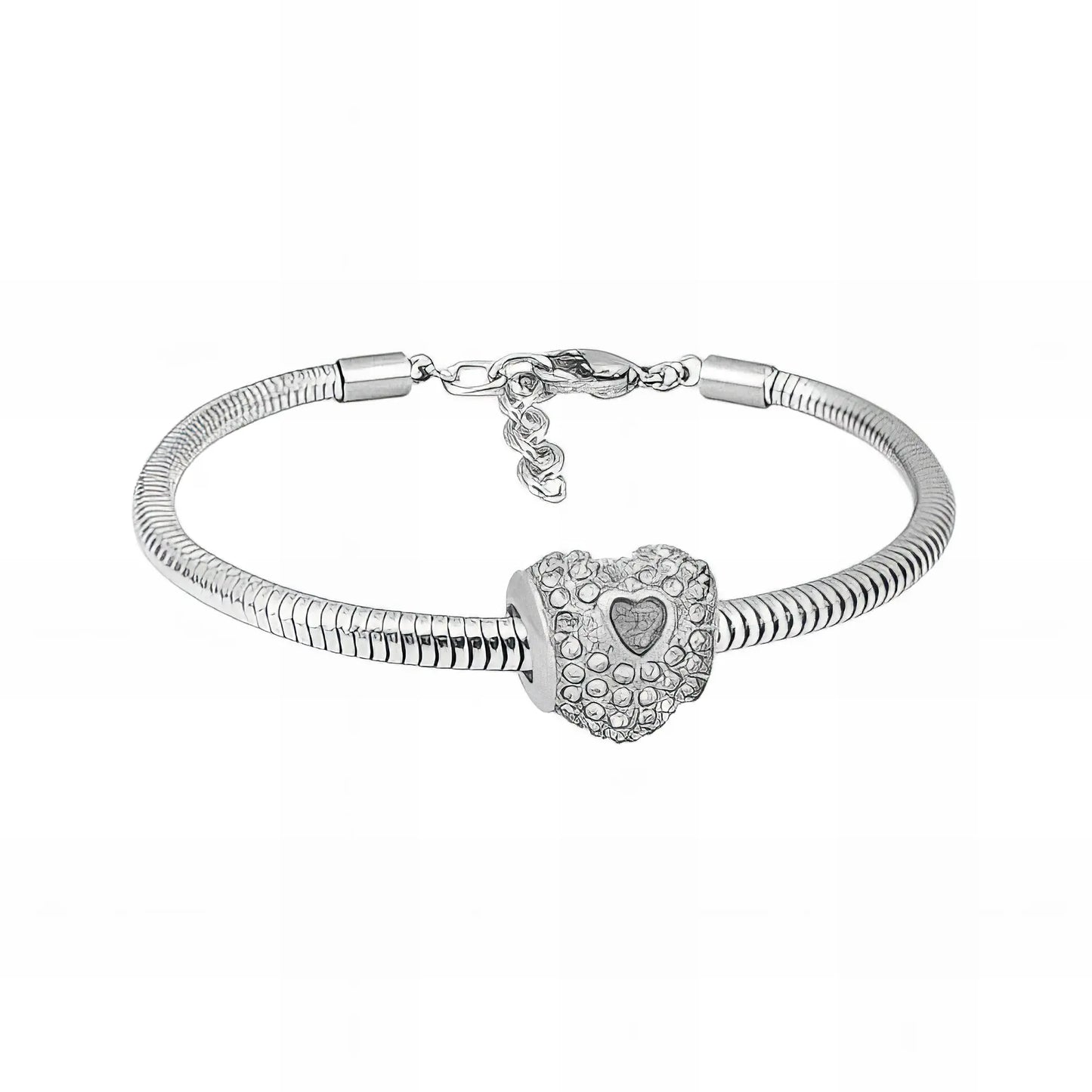 Ατσάλινο βραχιόλι με charm (B3277)