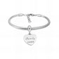Ατσάλινο βραχιόλι με charm (B3279)